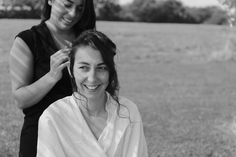 Séance coiffure de mariage le jour j à Chatillon sur Chalaronne
