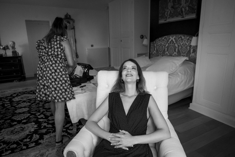 Coiffure mariée à domicile pour mon mariage au Château de Varennes à Varennes-Sur-Le-Doubs en Bourgogne.