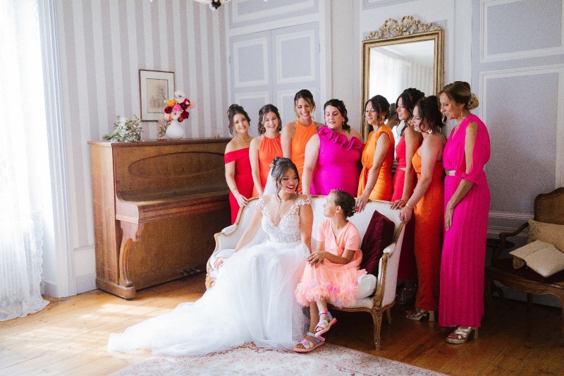 Coiffure mariée à domicile pour mon mariage au Château de Rajat à Saint-Pierre-de-Chandieu en Isère 