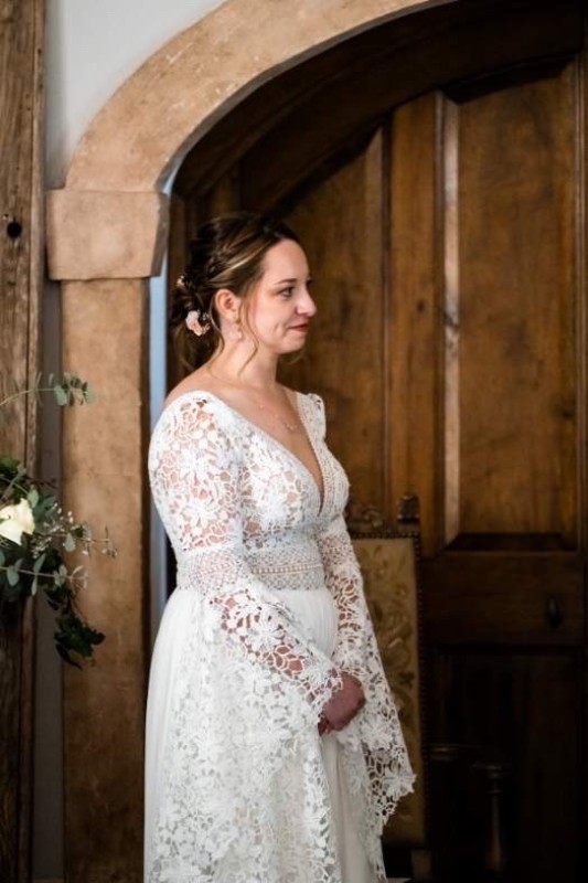 Maquillage sophistiqué et raffiné pour mon mariage au Domaine de la Ruisselière, proche de Villefranche-sur-Saône en Rhône-Alpes.