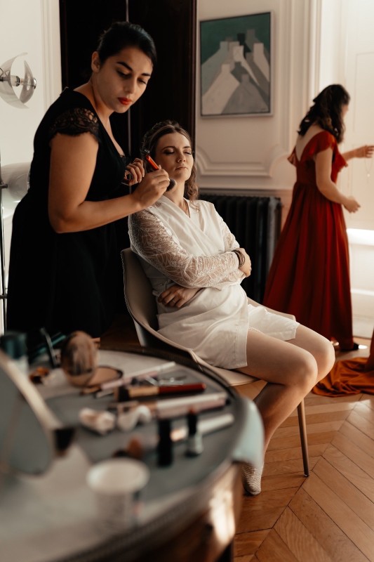 Coiffeuse mariée à domicile pour mon mariage  au Domaine de l’écart à Génerald en Bourgogne